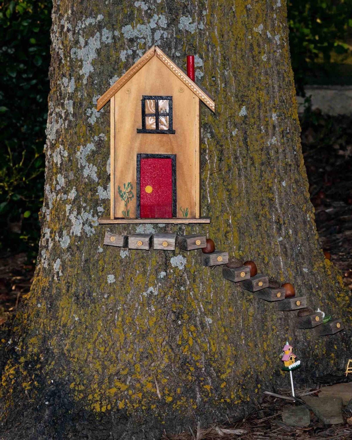 Whimsical fairy house in the garden